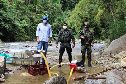 Capturadas 16 personas en el Tolima por presuntas prácticas de minería ilegal