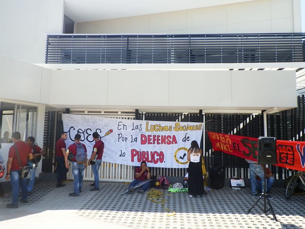 Protesta de aprendices del SENA en Girardot, se levantó luego de acuerdos establecidos entre las partes